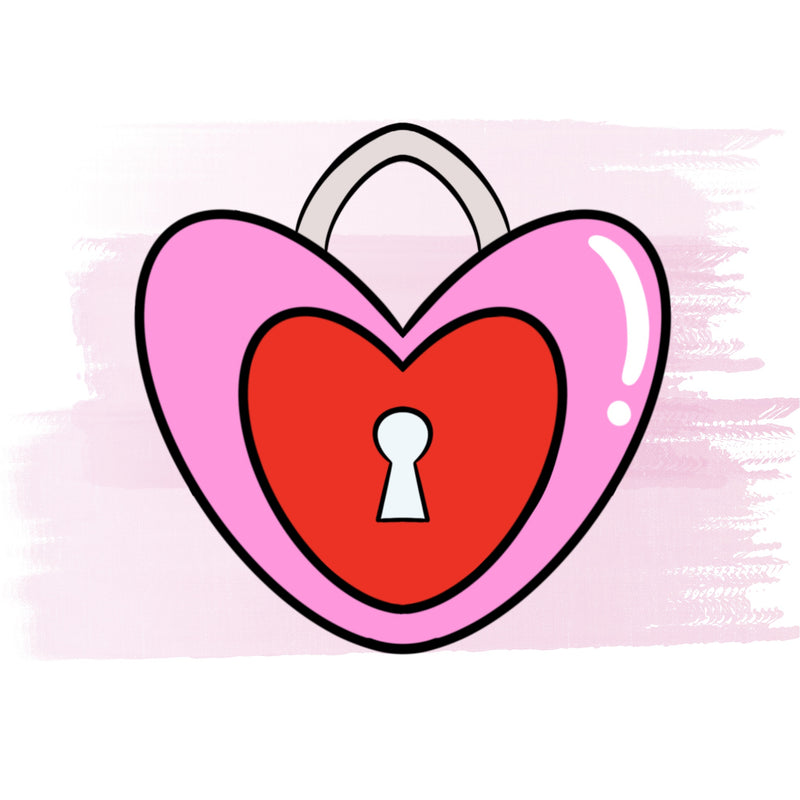 HEART SHAPED PADLOCK